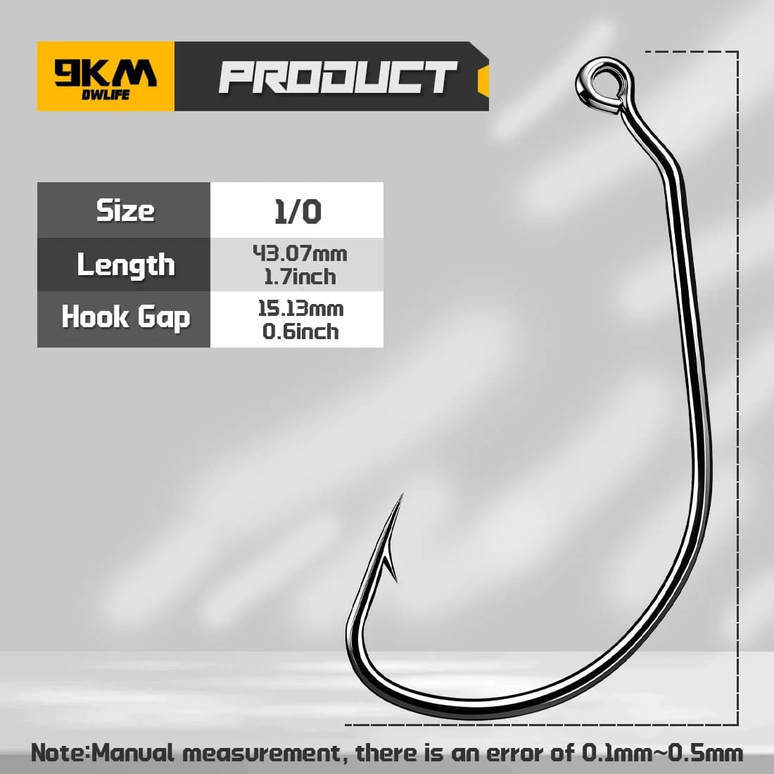 25-100개입 EWG Wacky Jig Worm Hook